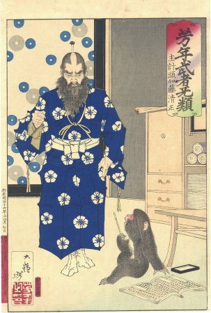 芳年武者旡類　主計頭加藤清正