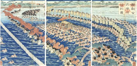 頼朝公大井川行列図