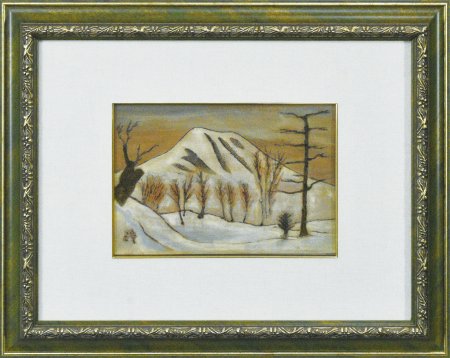 男体山雪景