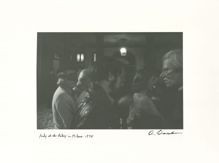 Andy at Gallery in Milano 1974