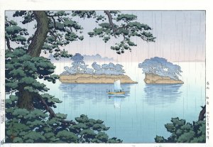 春雨　松島